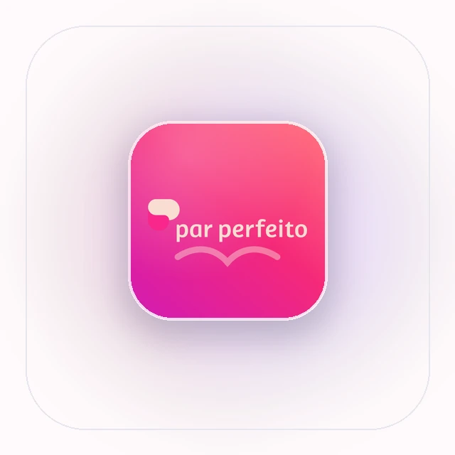 Símbolo do ParPerfeito apresentado na identidade visual do AppNamora.