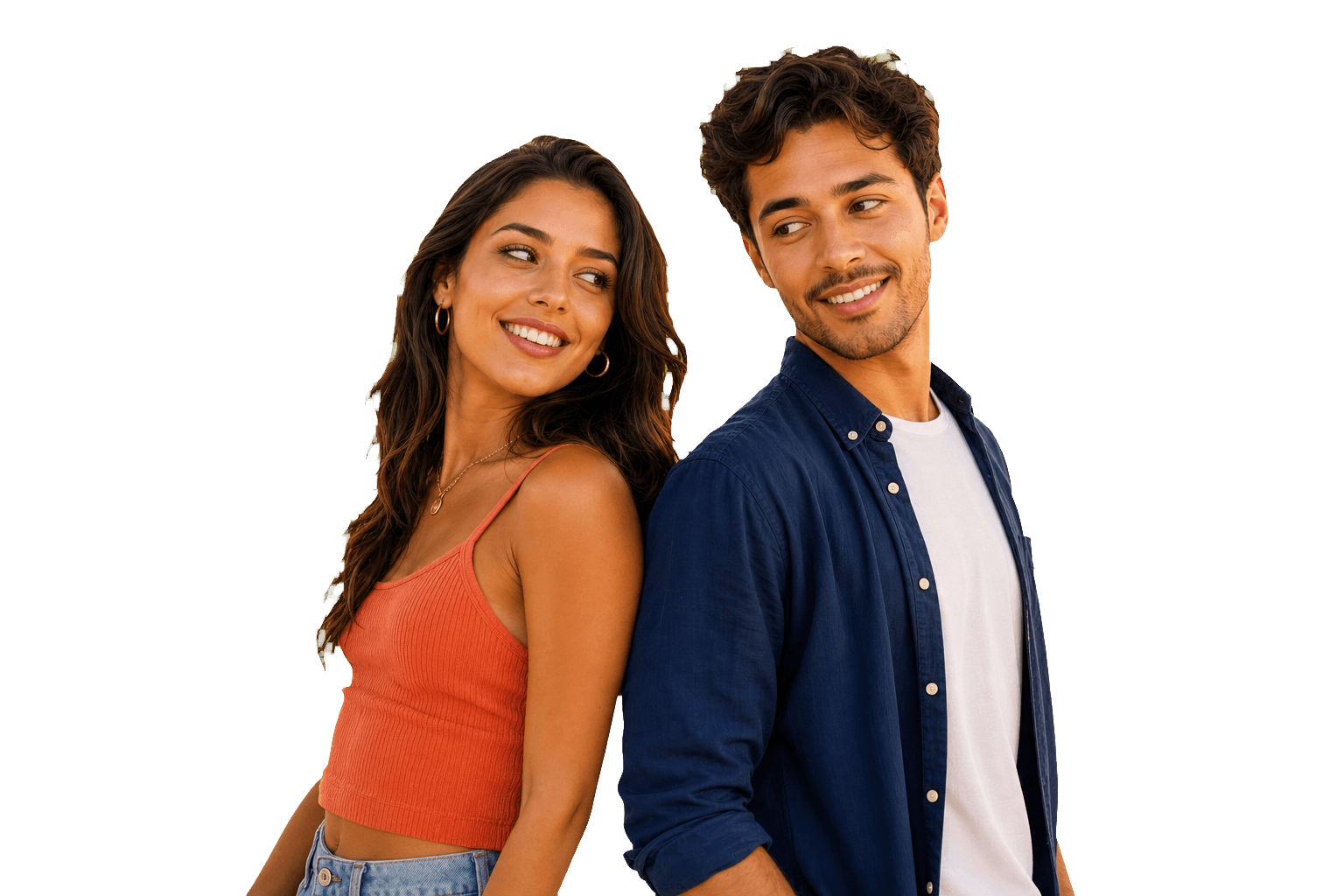 Jovens brasileiros representando opções de aplicativos de namoro grátis